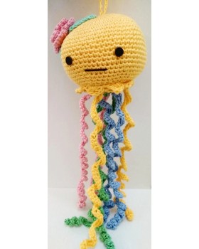 Amigurumi Soft Toy- Handmade Crochet- Octopus (Yellow) Amigurumi Soft Toy- Handmade Crochet- Octopus (Yellow)